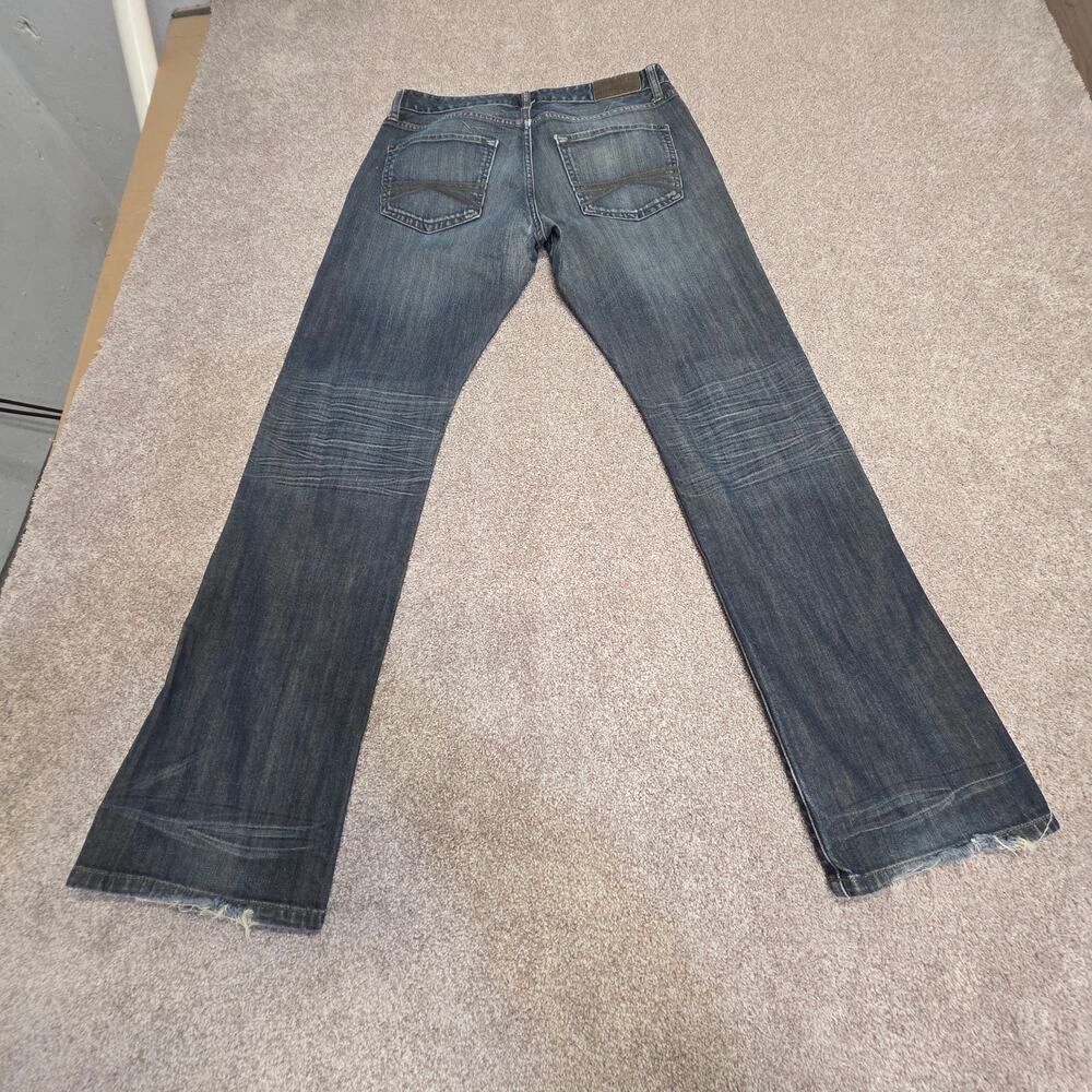 Y2K 2000s indie sleaze Express Slim Low Rise Boot Cut Rocco Jeans 30x32 indigo